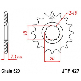 Звезда ведущая JT JTF427.14