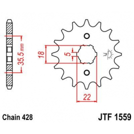 Звезда ведущая JT JTF1559.14