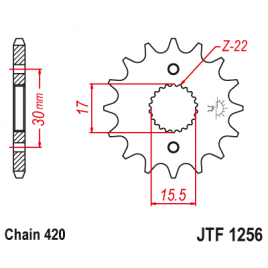 Звезда ведущая JT JTF1256.13