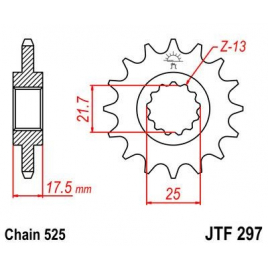 Звезда ведущая JT JTF297.15