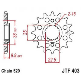 Звезда ведущая JT JTF403.14