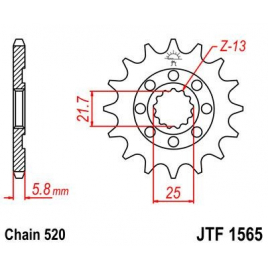 Звезда ведущая RENTHAL JTF1565.14
