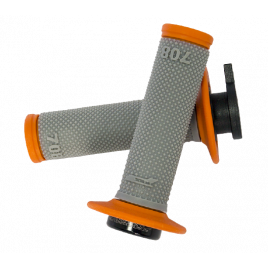 Грипсы Progrip 708-293 Orange-Grey +7 различных креплений троса газа