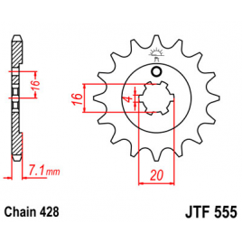Звезда ведущая JT JTF555.14