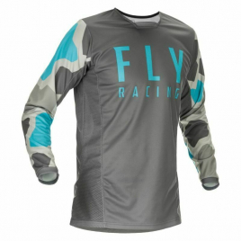 Джерси FLY RACING Kinetic K221 серая/синяя XXL