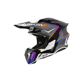 Шлем кроссовый AIROH Twist 3 HUSTLE Gloss QR