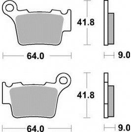 Колодки тормозные Braking 891SM1