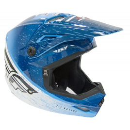Шлем кроссовый FLY RACING Kinetic K120, синий/белый, XL*