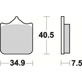 Колодки тормозные Braking 870SM1