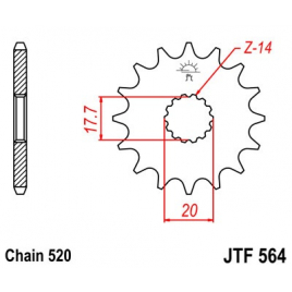 Звезда ведущая Lanza JT JTF564.13 Lanza