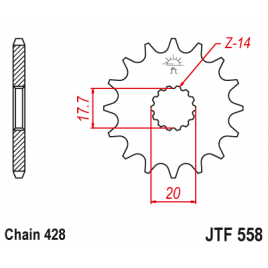 Звезда ведущая JT JTF558.13