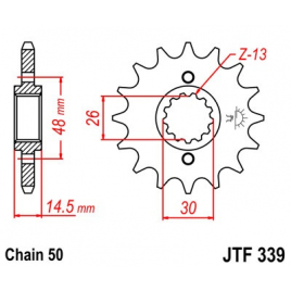Звезда ведущая JT JTF339.17