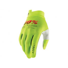 Перчатки подростковые 100% ITrack Fluo Yellow