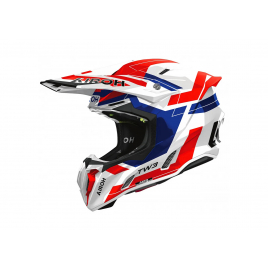Шлем кроссовый AIROH Twist 3 DYNASTY Blue-Red Gloss QR 