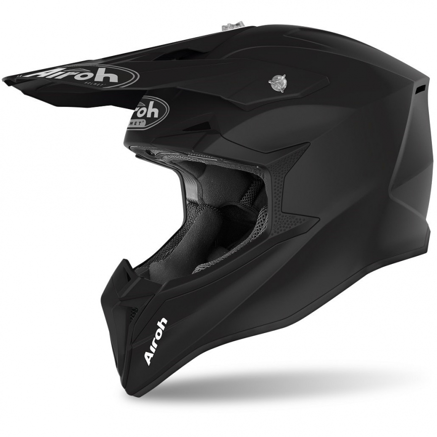 Шлем кроссовый AIROH Wraap Color Black фото 1