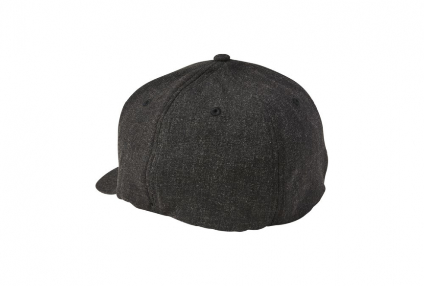 Бейсболка Fox Pushin Dirt Flexfit Hat Черная фото 2
