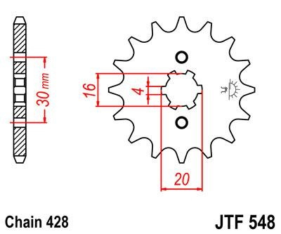 Звезда ведущая JT JTF548.13 фото 1
