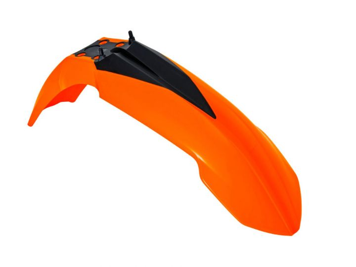 Крыло переднее R-TECH KTM SX/SXF125-505 07-12, EXC/EXCF 125-525 08-13 оранж фото 1