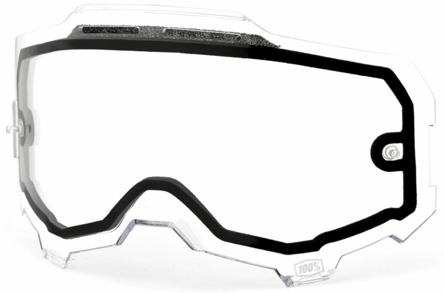 Линза 100% Armega Vented Dual Pane Lens Clear фото 1