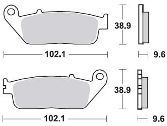 Колодки тормозные TRW MCB677 фото 1
