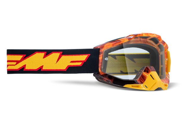 Очки кроссовые FMF - 100% Powerbomb Rocket Spark прозрачная линза фото 1