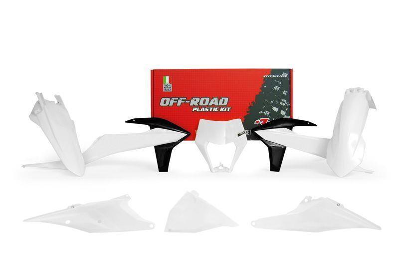 Комплект пластика R-TECH KTM EXC/EXC-F/XC-W /XCF-W 2020 (R-KITKTM-BN2-520) Белый/Черный фото 1