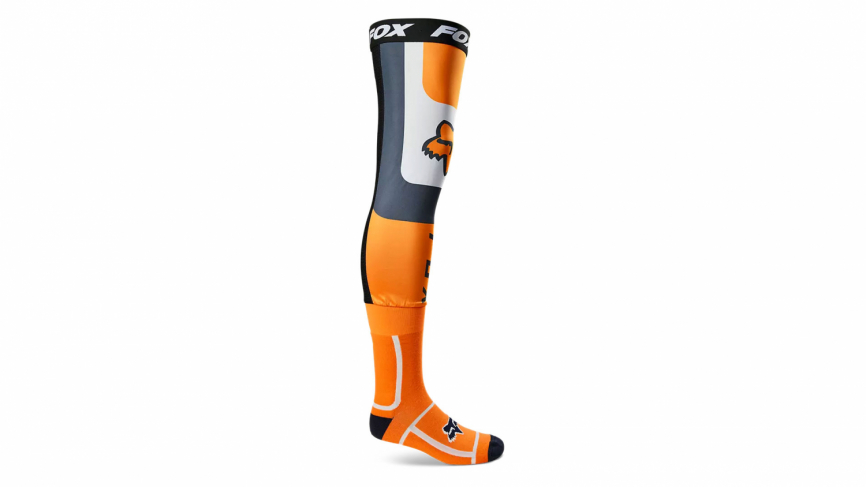 Чулки FOX Flexair Knee Brace Sock Оранжевые фото 1