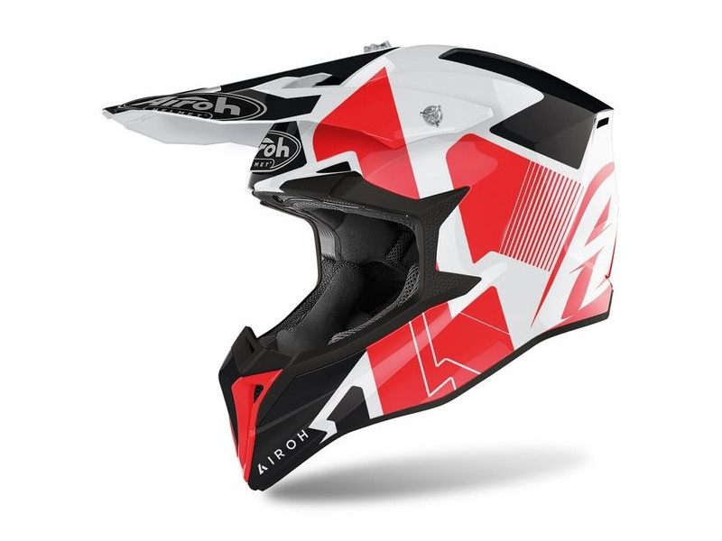 Шлем кроссовый AIROH Wraap Raze Red Gloss фото 1