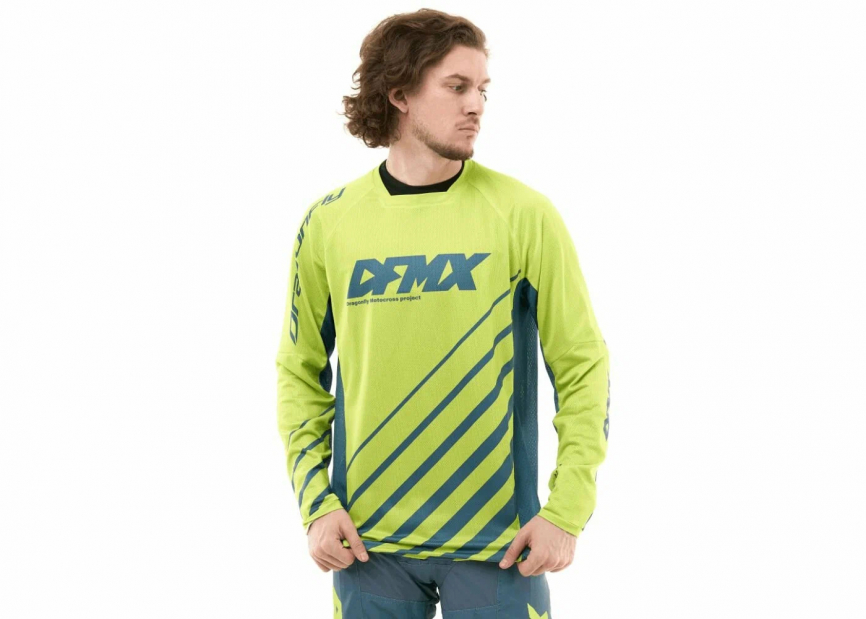 Джерси DFMX CROSS Lime 2024 фото 1