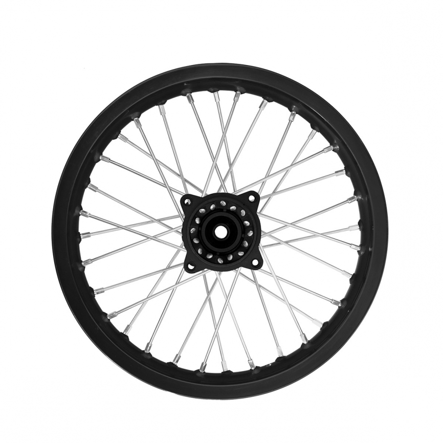 Диск 14"x1,85 аллюминевый задний черный KAYO/TTR 125-160 фото 1