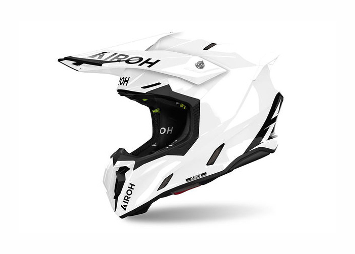 Шлем кроссовый AIROH Twist 3 White Gloss фото 2