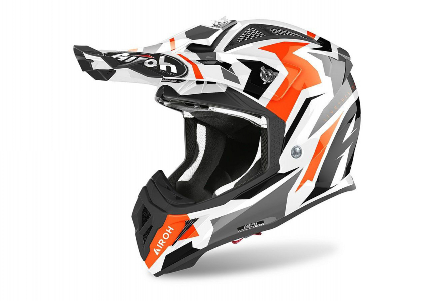 Шлем кроссовый AIROH Aviator ACE Swoop ORANGE GLOSS фото 1