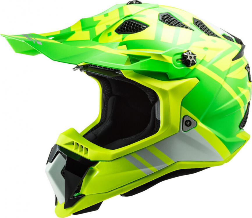 Шлем кроссовый LS2 MX700 Subverter EVO Gammax Желто-Зеленый фото 1