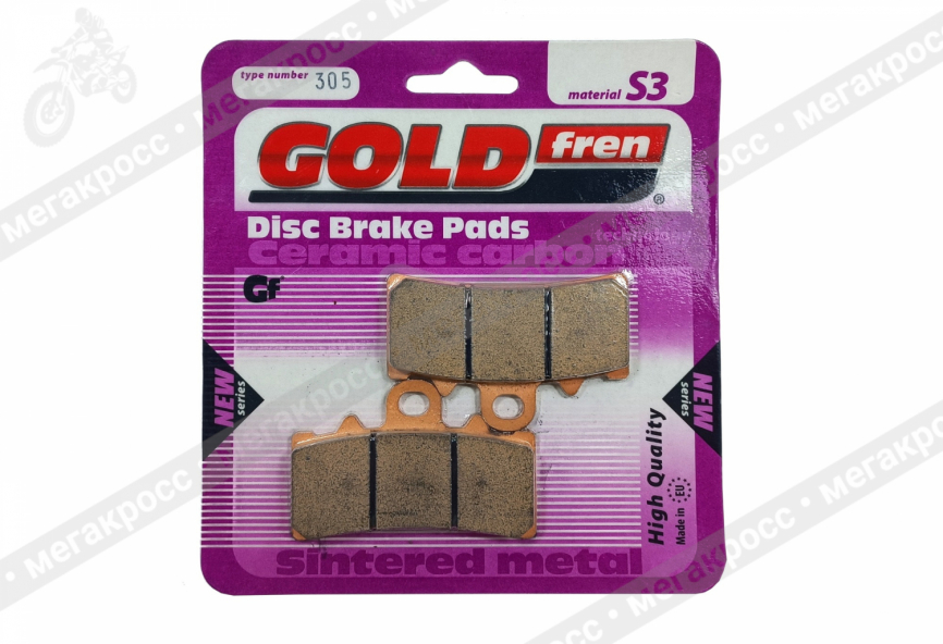 Колодки тормозные GOLDFREN 305 S3 фото 2