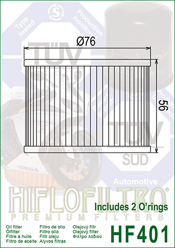 Фильтр масляный HIFLO FILTRO HF401 фото 2