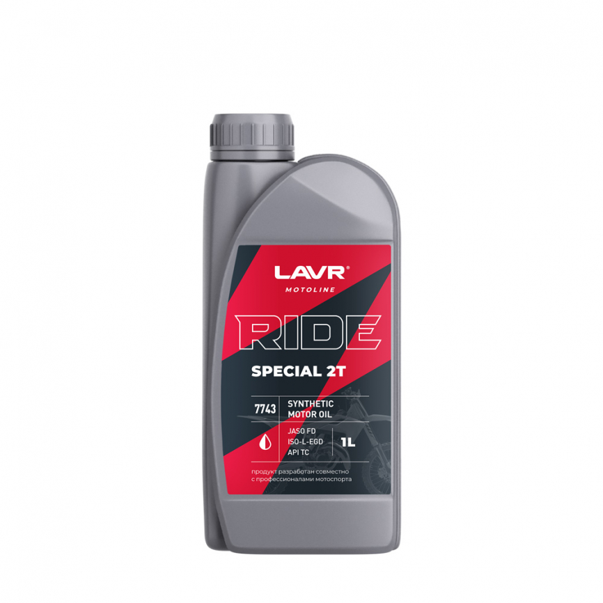 Масло моторное LAVR Moto Ride Special 2T 1л. фото 1