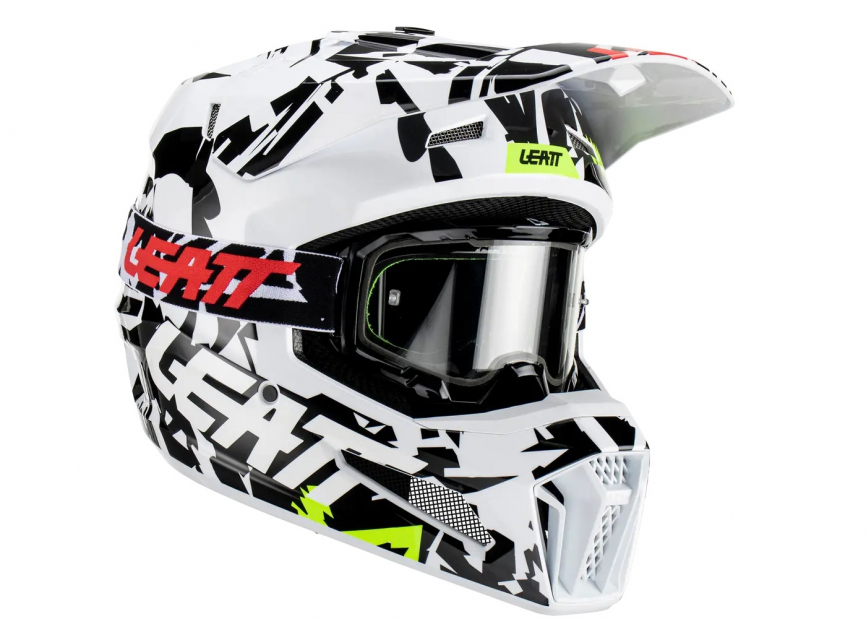 Шлем кроссовый LEATT 3.5 V23 Zebra фото 1