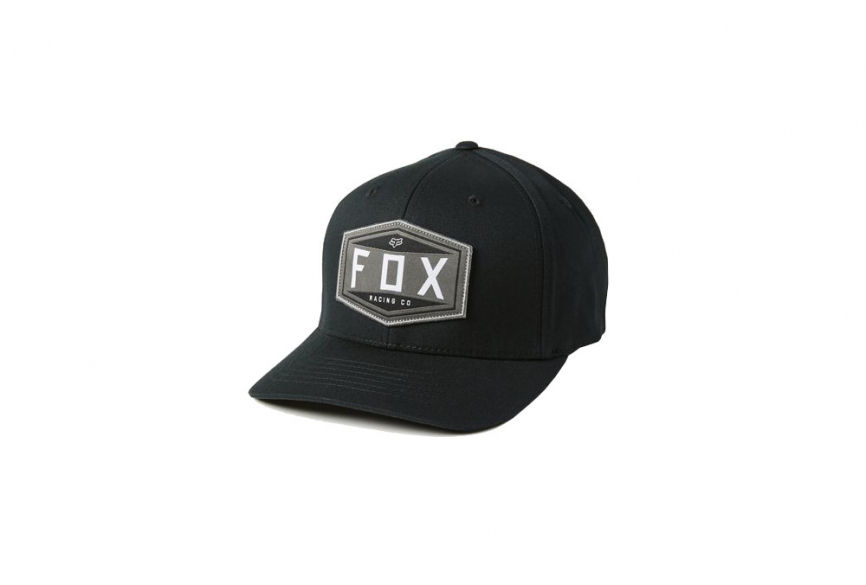 Бейсболка Fox Emblem Flexfit Hat Черная фото 1