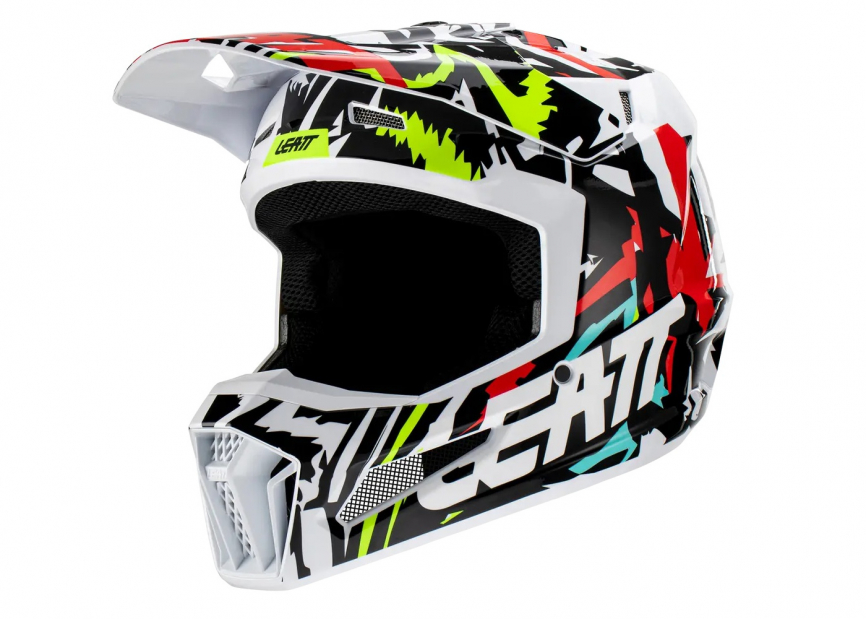 Шлем кроссовый LEATT 3.5 V23 Zebra фото 3