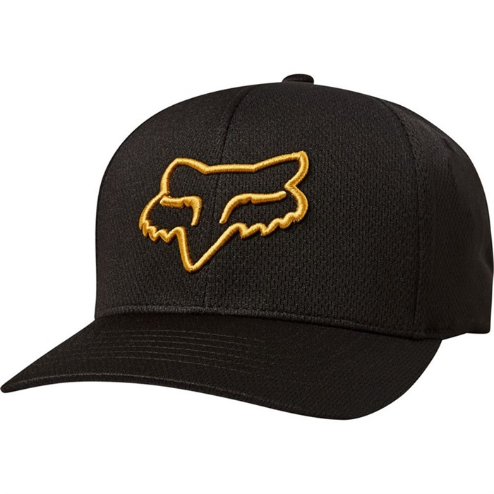 Бейсболка FOX Lithotype Flexfit Hat Black/Yellow L/XL фото 1