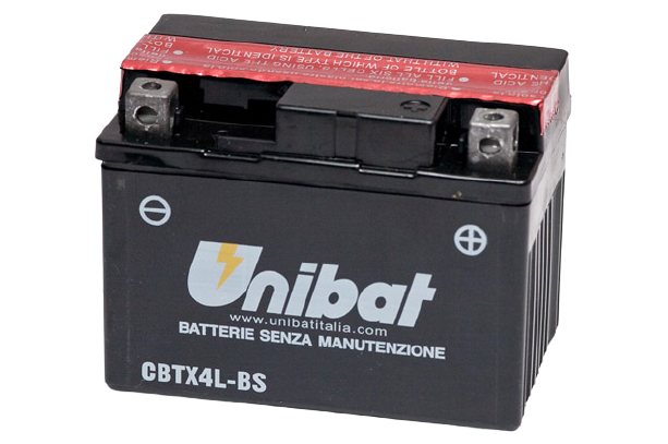 Аккумулятор UNIBAT CBTX4L-BS 12В 3А/ч 80А фото 1