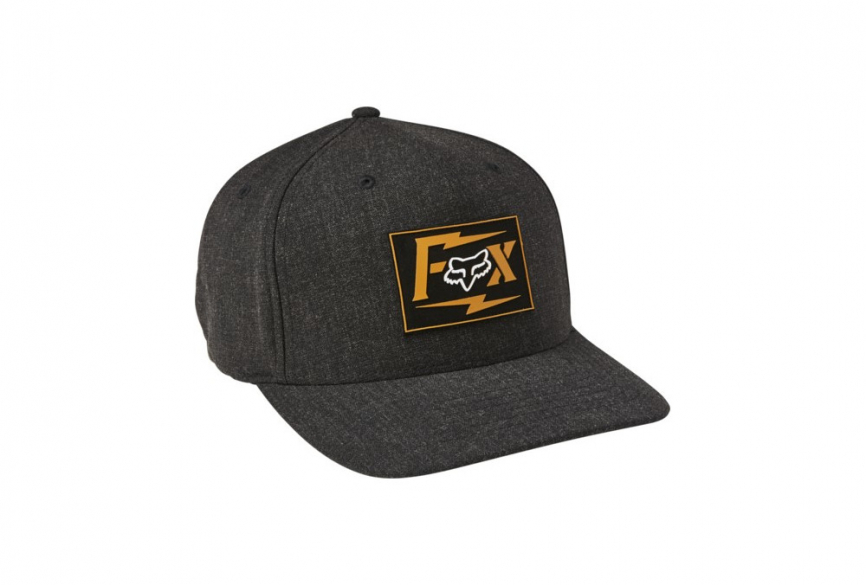 Бейсболка Fox Pushin Dirt Flexfit Hat Черная фото 1