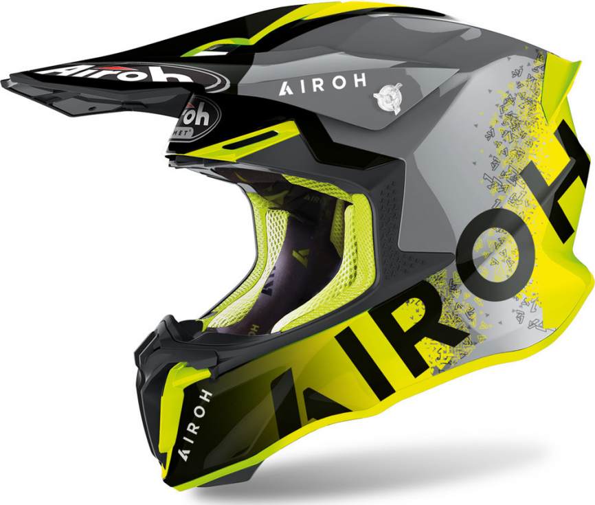 Шлем кроссовый AIROH Twist 2.0 Bit Желтый фото 1