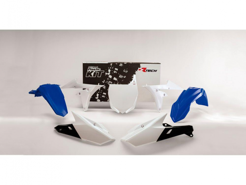 Комплект пластика R-TECH YZF250 14-18, YZF450 14-17 бело-синий фото 1