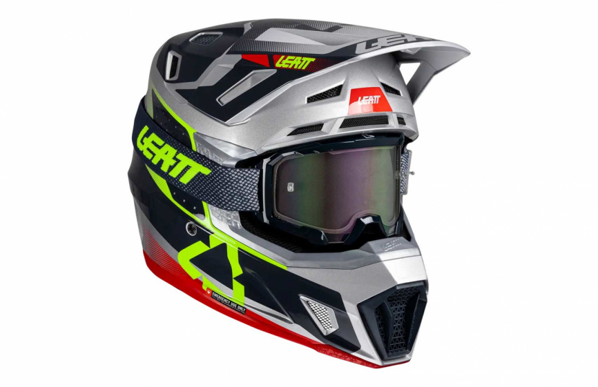 Шлем кроссовый LEATT 7.5 Steel V25 фото 1