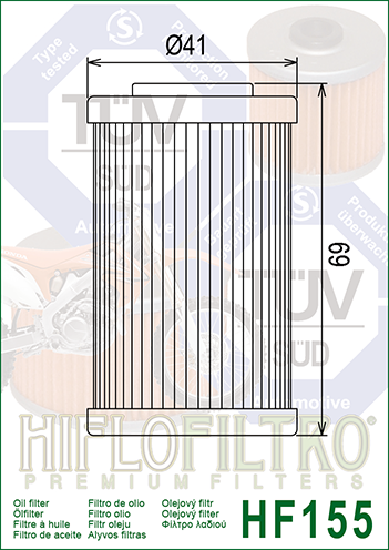 Фильтр масляный HIFLO FILTRO HF155 фото 2