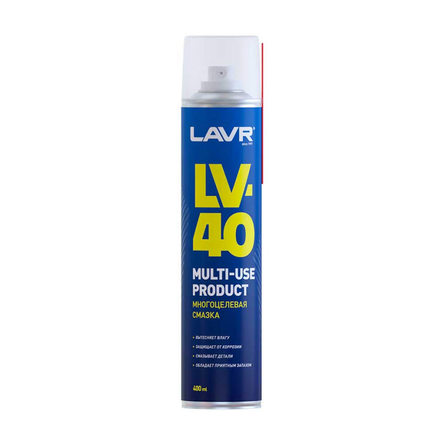 Смазка многоцелевая LAVR LV-40, 400 мл фото 1