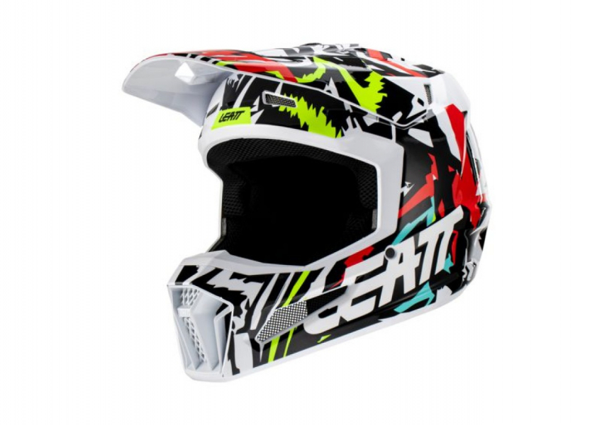 Шлем детский кроссовый LEATT 3.5 (2023) Zebra фото 1