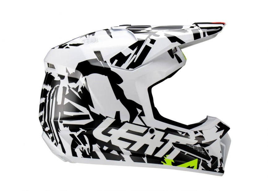 Шлем кроссовый LEATT 3.5 V23 Zebra фото 2