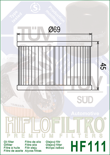 Фильтр масляный HIFLO FILTRO HF111 фото 2